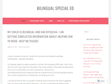 Tablet Screenshot of bilingualspecialed.com